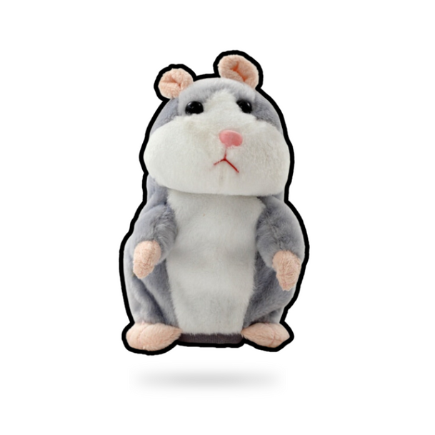Peluche Hamster gris parlant